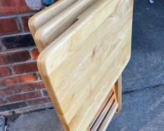 143 WoodFoldingTVTrayTables