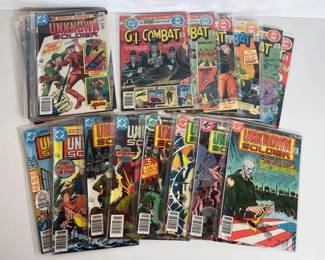 108 DCComicsGICombatandUnknownSoldierComicsLot