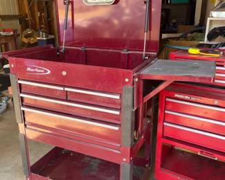 65 BluePointbySnapOn4DrawerRollingToolChestwithFlipOpenTop