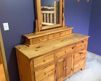 6 NaturalWoodDresserwithMirror