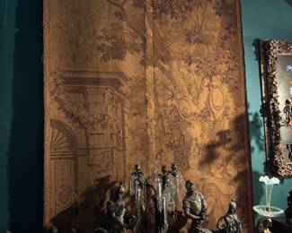 Tapestry on a decorative rod -