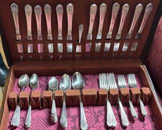 Silver plated flatware