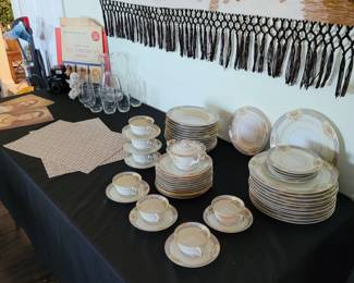 $100 china set Sat.