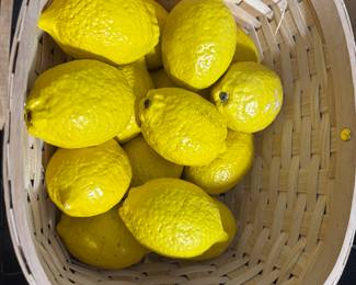 LEMONS IN BASKET