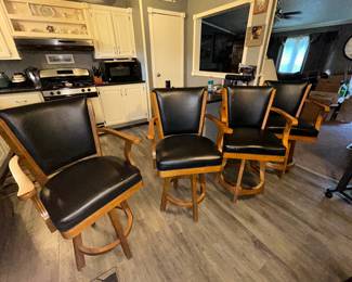 4 NICE SWIVEL BARSTOOLS