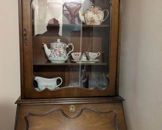 Desk and cabinet