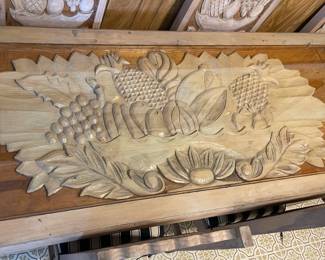 TOP OF CARVED TABLE