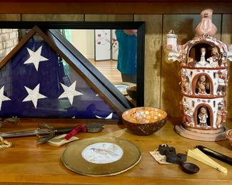 MILITARY FLAG, NATIVITY, MARTO SWORD, SPURS