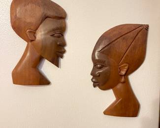 AFRICAN WOOD SILHOUETTE WALL ART