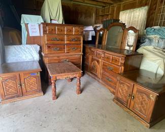 SOLID WOOD DRESSERS AND END TABLES