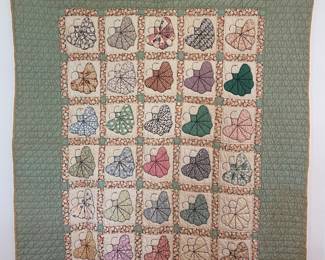 HANDMADE VINTAGE QUILT WALL HANGING