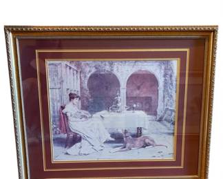 GG Kilburne "Faithful Friend at Tea Time" print