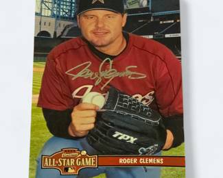 Roger Clemens signed card