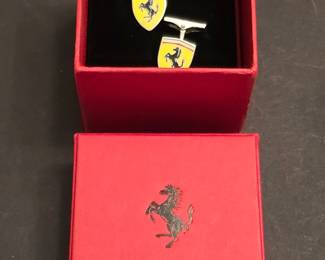 Ferrari Silver Scudetto Cufflinks