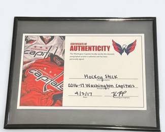 Memorabilia Washington Capitals Team Signed Hockey Stick 16-17 season