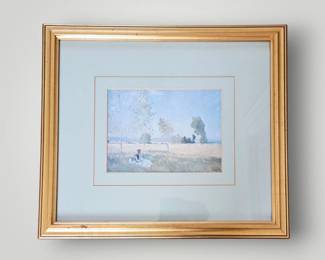 "Simmer" Claude Monet Framed Print