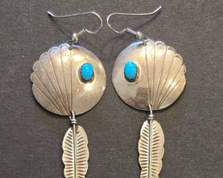 Vintage Sterling Navajo Earrings
