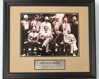 Baseball Hall of Fame 1st Induction print