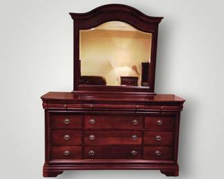 Dresser with mirror