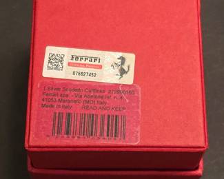 Ferrari Silver Scudetto Cufflinks