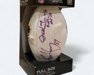 Hall of Famer Darrell Green and Ken Harvey signed Football