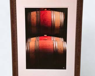 Large 42x32 Napa Valley Barrel Print