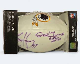 Hall of Famer Darrell Green and Ken Harvey signed Football