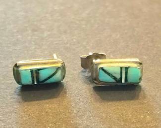 Vintage Sterling and Turquoise earrings