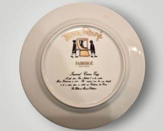 Tatiana Faberge signed plates