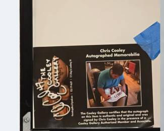 Chris Cooley Signed poster with COA