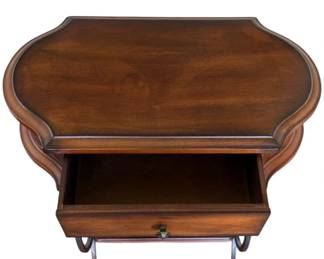 Wrought Iron and Wood Table