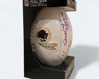 Hall of Famer Darrell Green and Ken Harvey signed Football