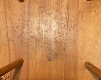 Heywood-Wakefield side table Proof of authenticity 