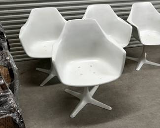 Vintage MCM “Burke” Tulip Arm Chairs - 4