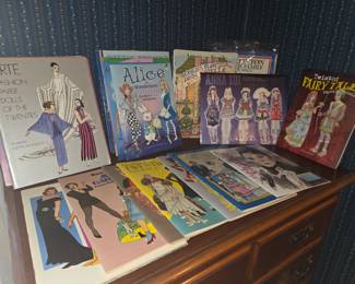 Tons of Vintage Paper Doll Books