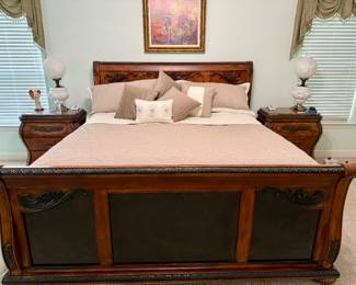 Ashley Furniture King Bed with Beauty Rest Temperature control mattress