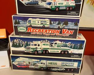 Hess trucks in original boxes