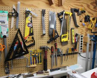 Numerous clean hand tools