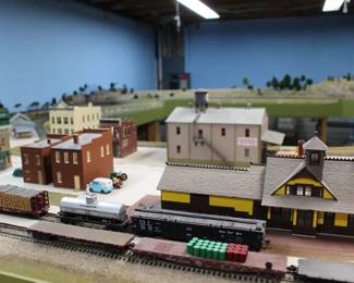 HO train setup shown by appointment only. Call or text 309-838-7080. It will not be available for viewing during the regular sale hours.