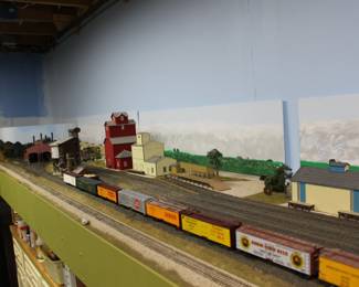 HO train setup shown by appointment only. Call or text 309-838-7080. It will not be available for viewing during the regular sale hours.