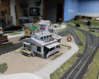 HO train setup shown by appointment only. Call or text 309-838-7080. It will not be available for viewing during the regular sale hours.