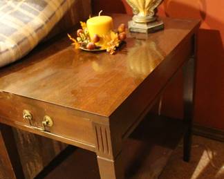 Side tables, lamps