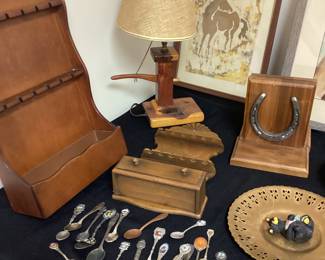 Souvenir Spoons and Racks