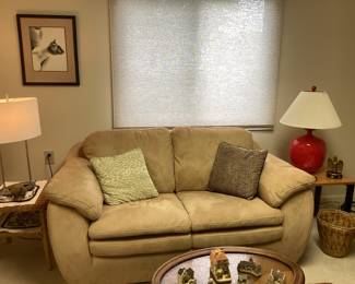 Ultra Suede Love Seat