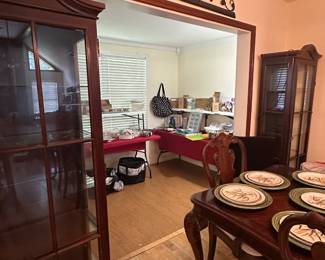 2 curios
Pamper chef in the back room