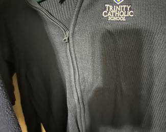 A lot of trinity school shirts and jackets almost brand new