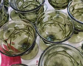 Green glasses and goblets
24 total
24.00. or 1.50 ea