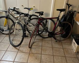 Bicycles.