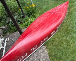 Rare Coca-Cola Canoe