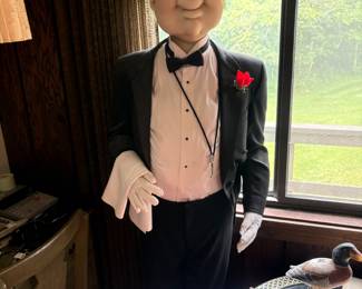 Life-size butler mannequin